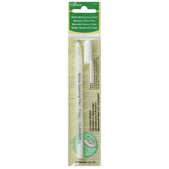 Clover Fabric Marker Pen White Fine