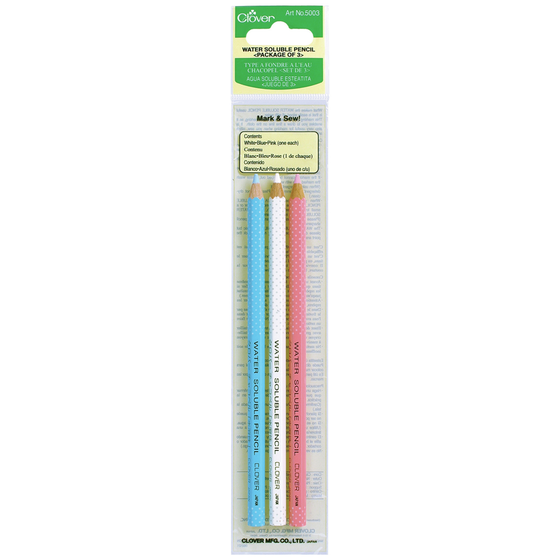 Clover Water Soluble Pencil Set 3 Colours