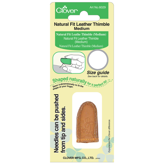 Thimble Leather Natural Fit Large