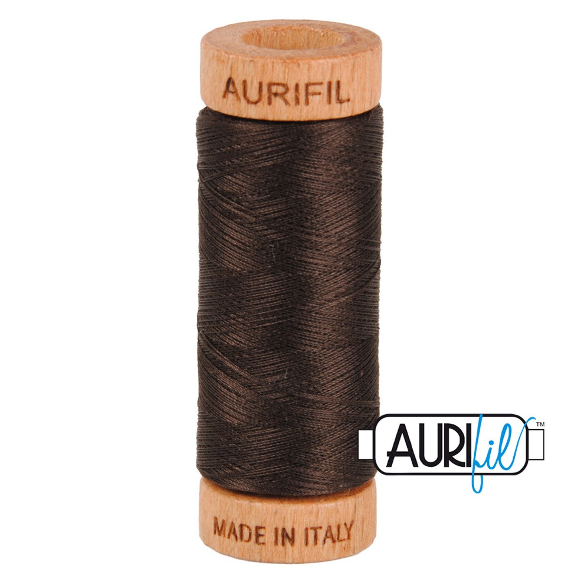 Aurifil 80 1130 Very Dark Bark 274m