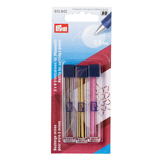 Prym Refills f. cartridge pencil ass.col.18pc