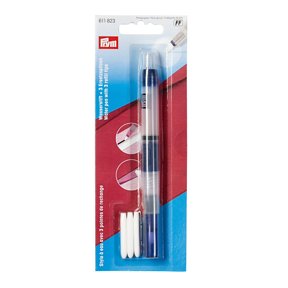 Prym-Water pen with 3 refill tips