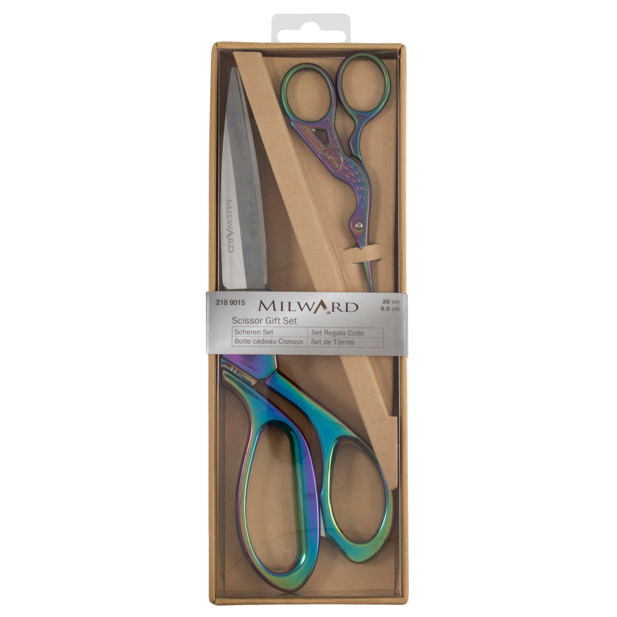 Scissors Gift Set Dressmaking (20cm) and Embroidery (9.5cm) Rainbow