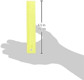 Add-A-Quarter Ruler 6" Yellow