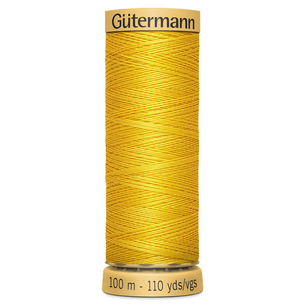 Gutermann Cotton 588 Bright Yellow 100m Reel