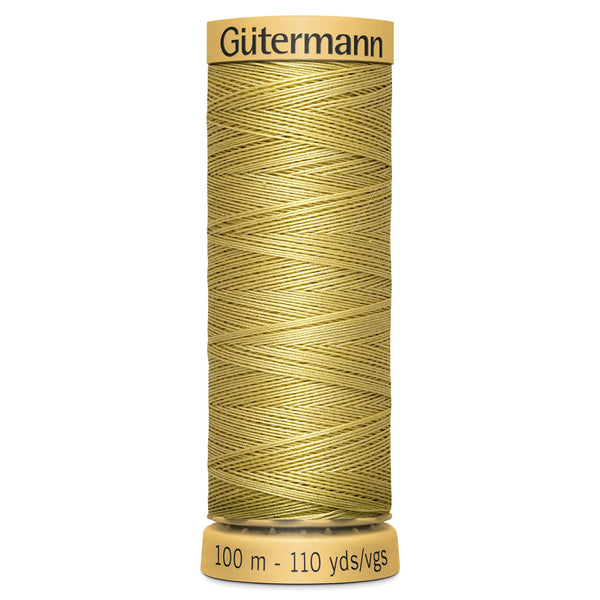 Gutermann Cotton 638 Cream Yellow 100m Reel