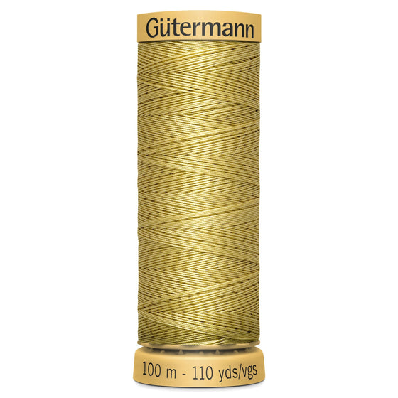 Gutermann Cotton 638 Cream Yellow 100m Reel