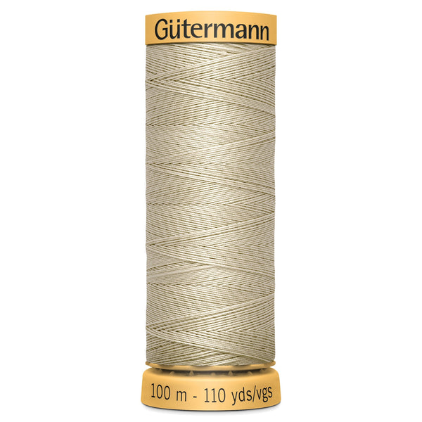 Gutermann Cotton 718 Natural Wheat 100m Reel