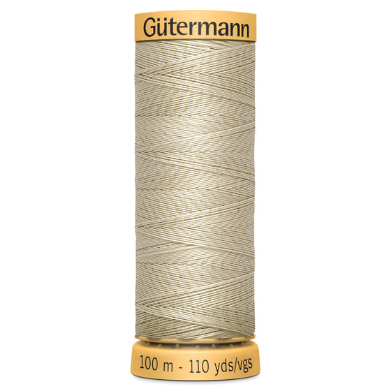 Gutermann Cotton 718 Natural Wheat 100m Reel