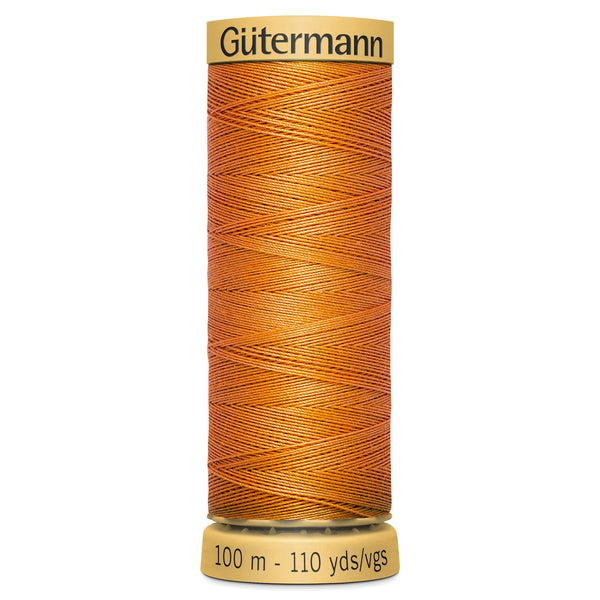 Gutermann Cotton 1576 Bright Ginger 100m Reel