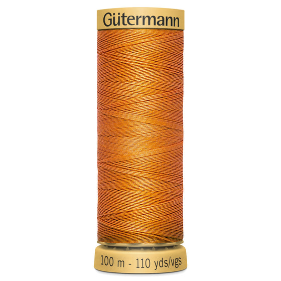 Gutermann Cotton 1576 Bright Ginger 100m Reel