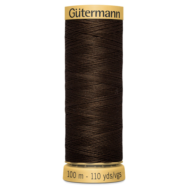 Gutermann Cotton 1613 Deep Brown 100m Reel