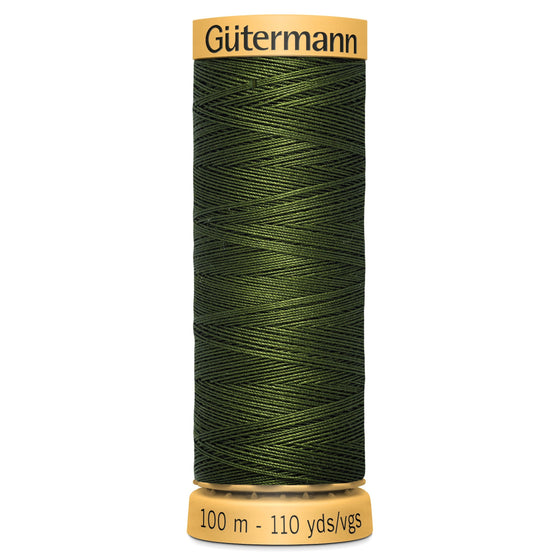 Gutermann Cotton 9733 Green 100m Reel