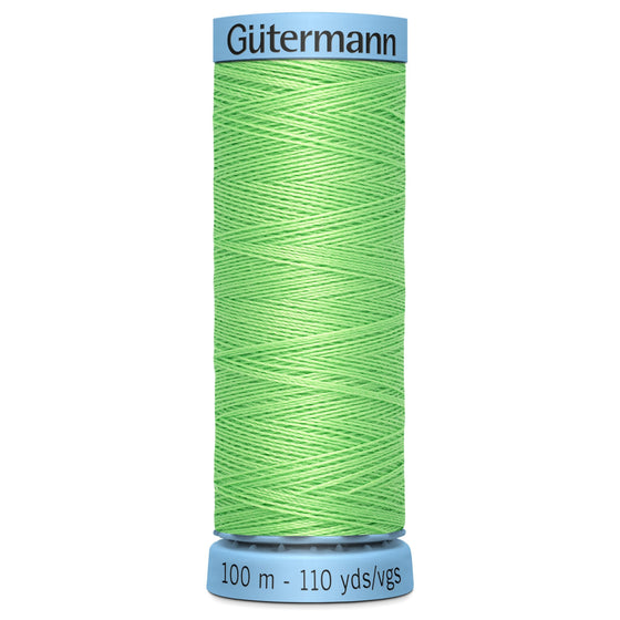 Gutermann Silk 153 Light Lime Green 100m Reel