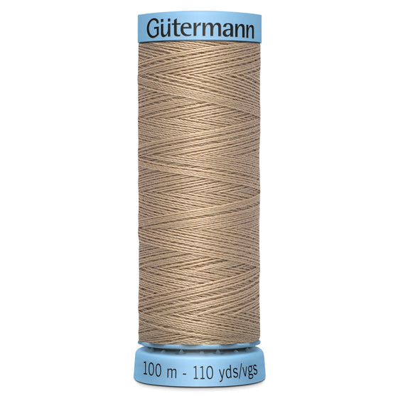 Gutermann Silk 215 Stary Pale Brown 100m Reel