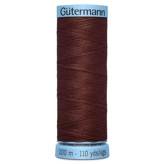 Gutermann Silk 230 Noir Chocolate 100m Reel