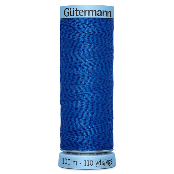 Gutermann Silk 315 Bright Blue 100m Reel