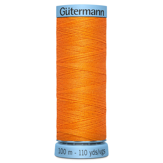 Gutermann Silk 350 Elephant Orange 100m Reel