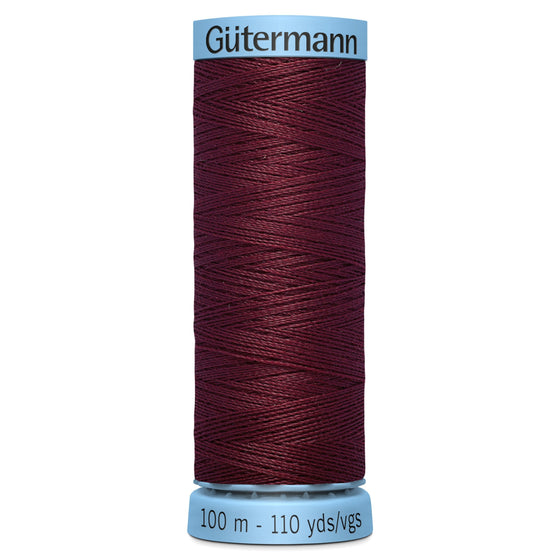 Gutermann Silk 369 Light Burgandy 100m Reel