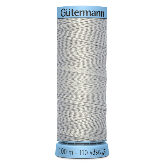 Gutermann Silk 38 Grey 100m Reel