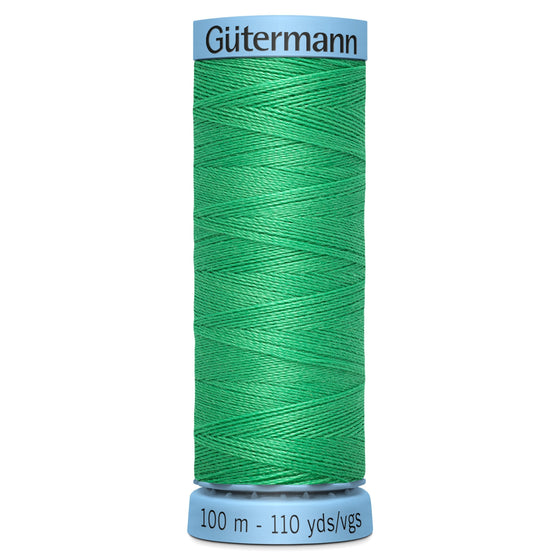 Gutermann Silk 401 Green 100m Reel