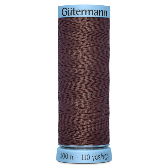 Gutermann Silk 446 Chesnut Brown 100m Reel