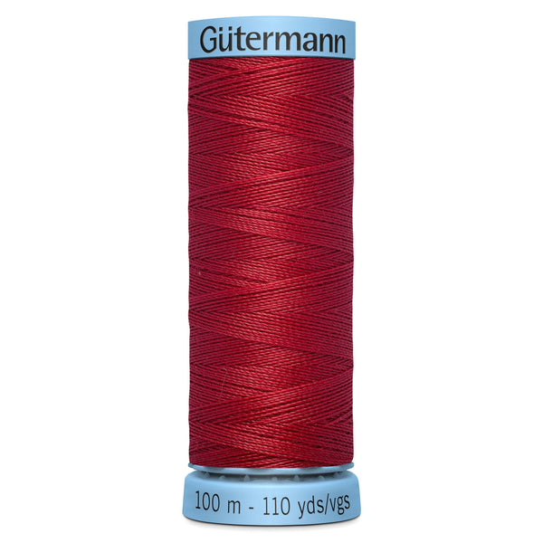 Gutermann Silk 46 Red 100m Reel