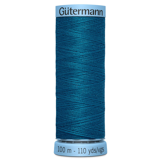 Gutermann Silk 483 Dark Sky Blue 100m Reel