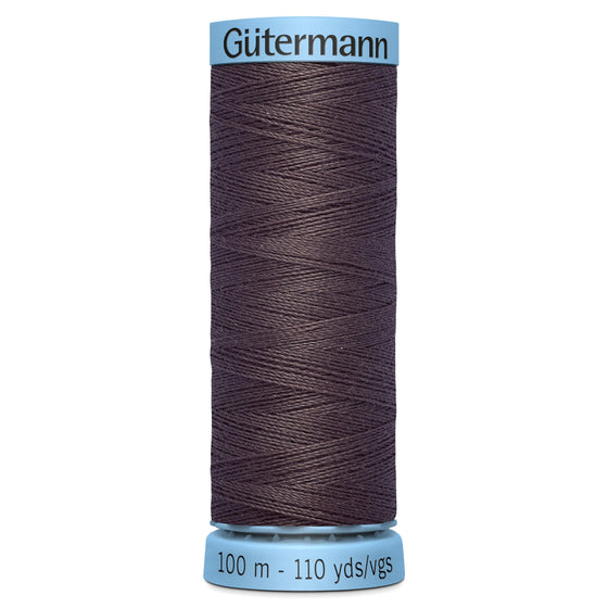 Gutermann Silk 540 Sort of Brown 100m Reel