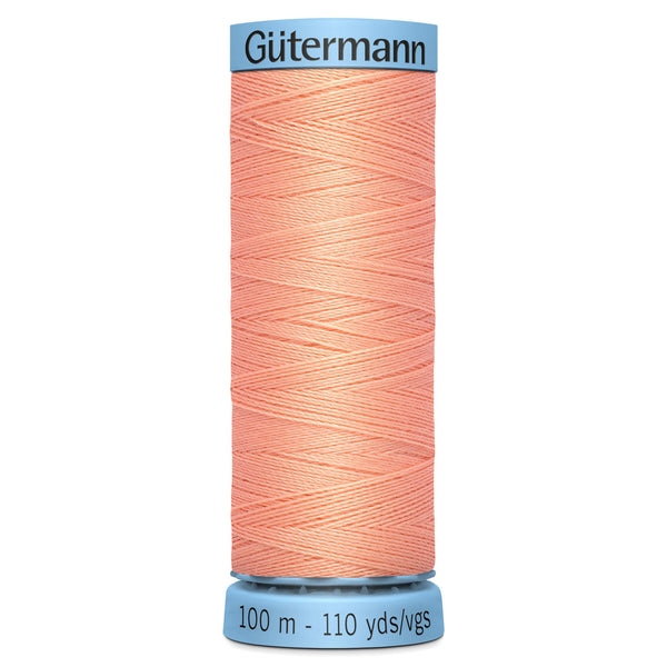 Gutermann Silk 586 Dark Peach 100m Reel