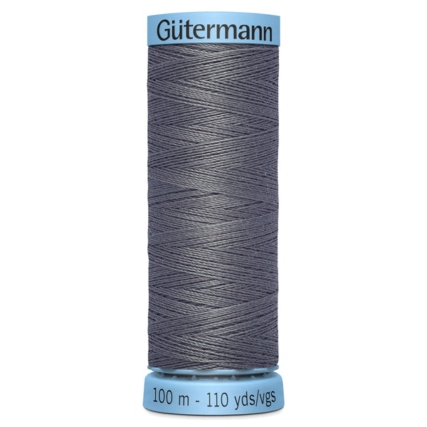 Gutermann Silk 701 Mid Grey 100m Reel