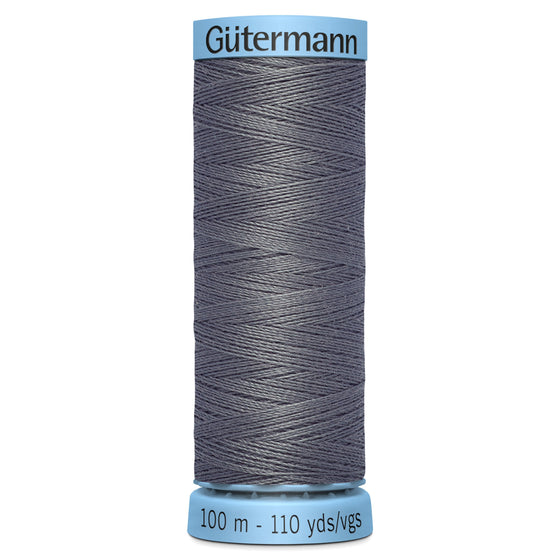 Gutermann Silk 701 Mid Grey 100m Reel