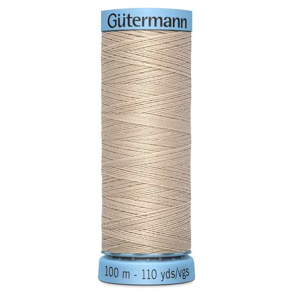 Gutermann Silk 722 White Coffee 100m Reel