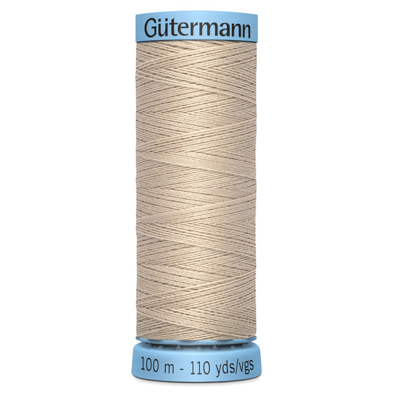 Gutermann Silk 722 White Coffee 100m Reel