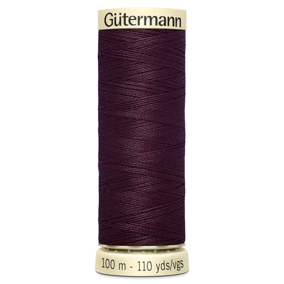 Gutermann Sew All 130 Dark Maroon 100m Reel