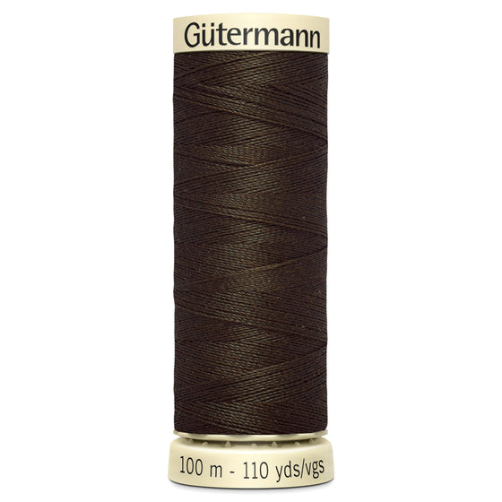 Gutermann Sew All 21 Dark Brown 100m Reel