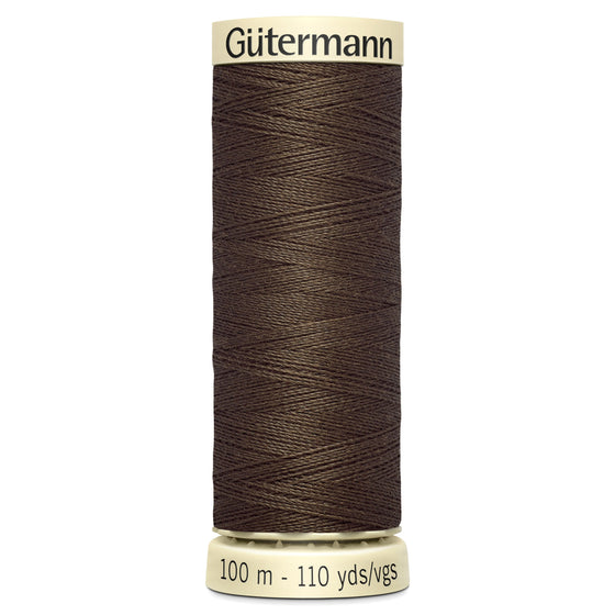 Gutermann Sew All 222 Dark Brown 100m Reel