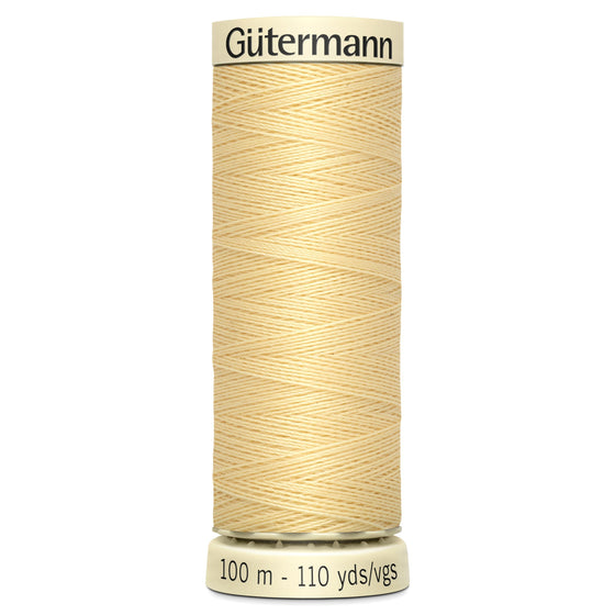 Gutermann Sew All 325 Faded Yellow 100m Reel