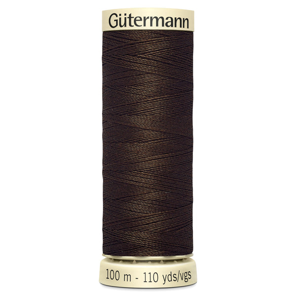 Gutermann Sew All 406 Chocolate Brown 100m Reel