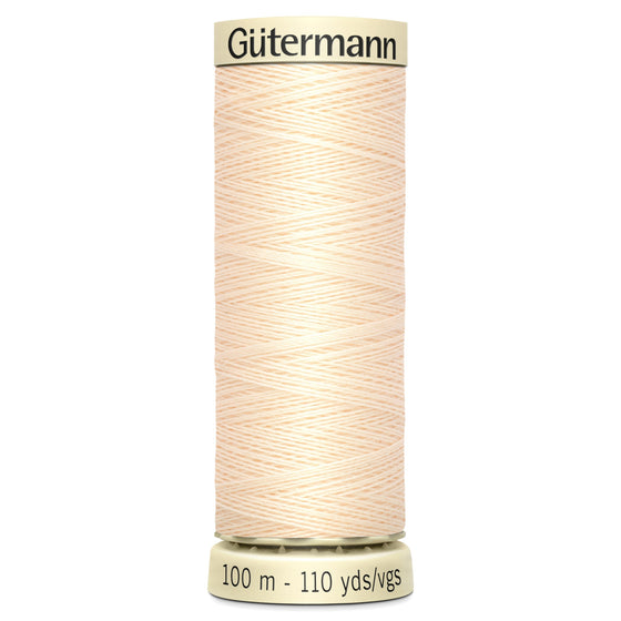 Gutermann Sew All 414 Cream 100m Reel