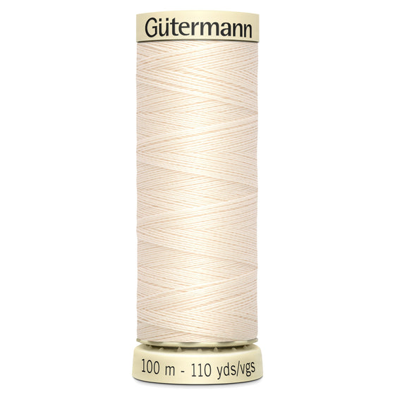 Gutermann Sew All 802 Near White 100m Reel