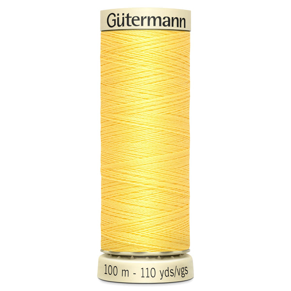 Gutermann Sew All 852 Sunshine Yellow 100m Reel