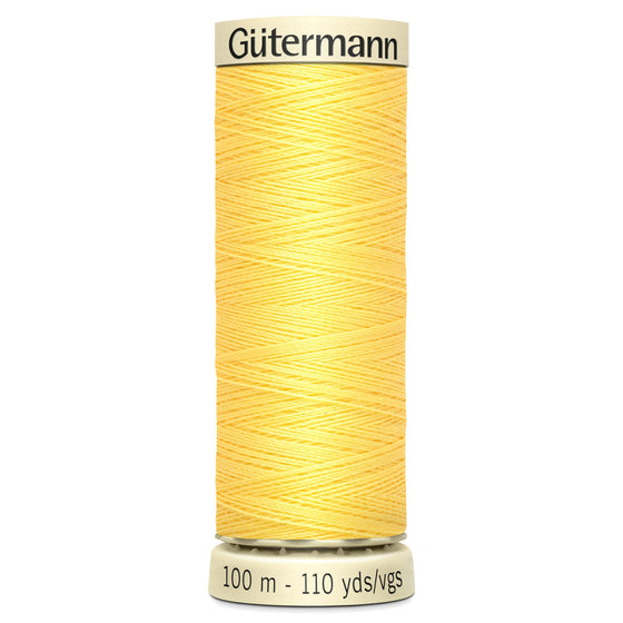 Gutermann Sew All 852 Sunshine Yellow 100m Reel