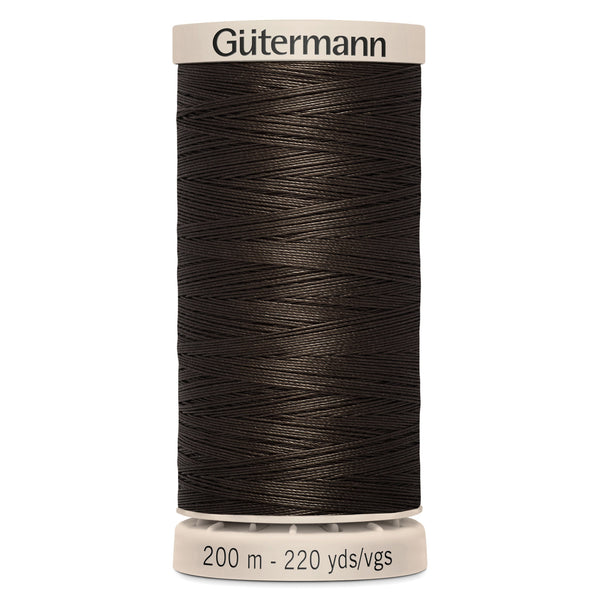 Gutermann Hand Quilting 1712 Dark Brown 200m Reel