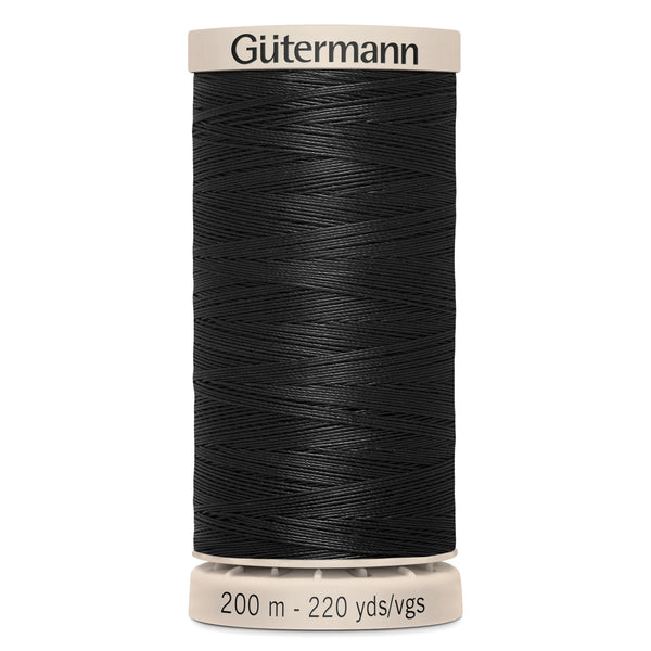 Gutermann Hand Quilting 5201 Black 200m Reel