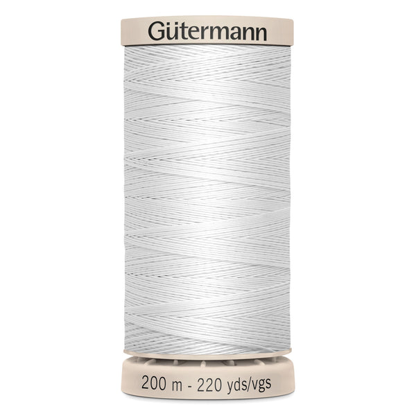 Gutermann Hand Quilting 5709 White 200m Reel