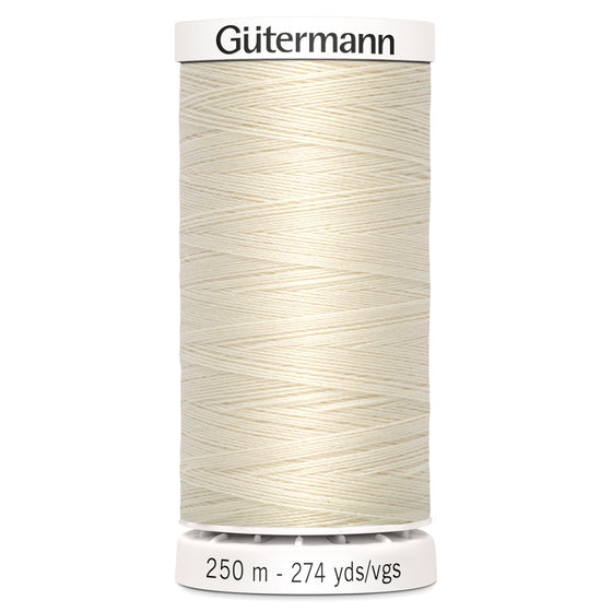 Gutermann Sew All 802 Near White 250m Reel