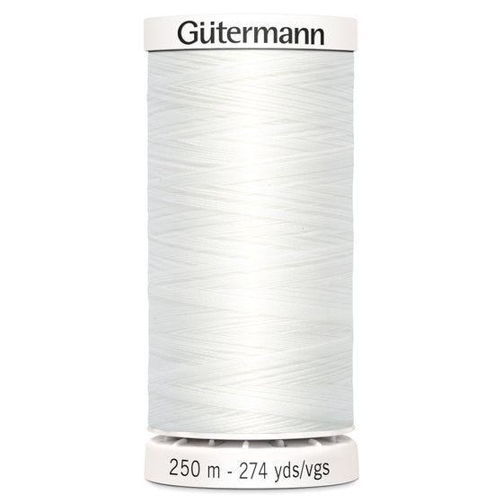 Gutermann Sew All 800 White 250m Reel