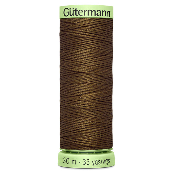 Gutermann Topstitch 289 Teddy Bear Brown 30m Reel