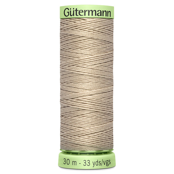 Gutermann Topstitch 722 White Coffee 30m Reel